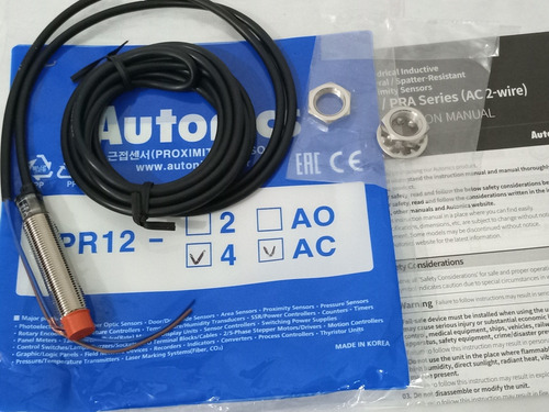 Sensor Inductivo Pr12-4ac, 110...220vac, Original Autonics 