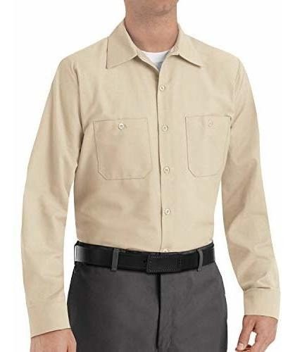 Red Kap Camisa De Trabajo Industrial Talla Para Hombre, Ajus