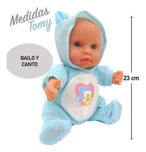 Imagen 2 de 10 de Bebe Poppi Bailo Y Canto Bebote Con Sonido Y Movimiento