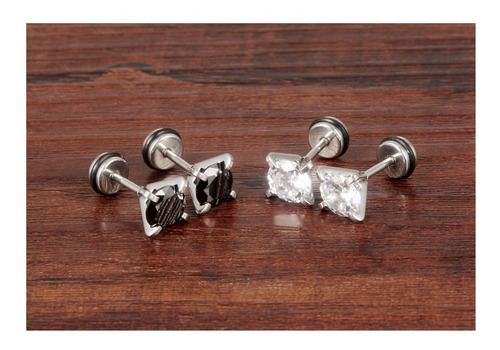 Imagen 3 de 4 de Aretes Acero Inox Hombre Drop