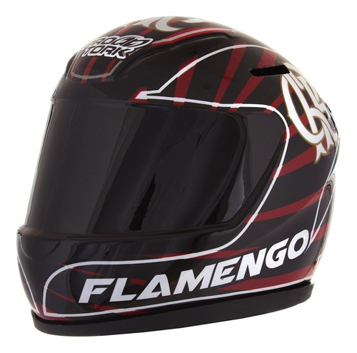 Cofre Miniatura De Capacete Pro Tork Flamengo Cor Vermelho - Preto