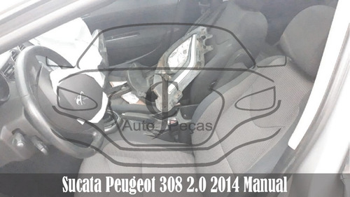 Imagem 7 de 11 de Sucata Peugeot 308 2.0 2014 Manual Para Retirar Peças