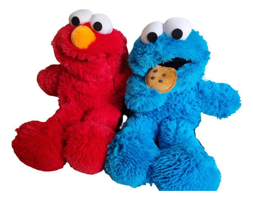 Duo Monstruo Comegalletas Elmo Peluche Premium Plaza Sesamo