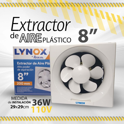 Extractor De Aire Plastico 8  Rejilla / 06589