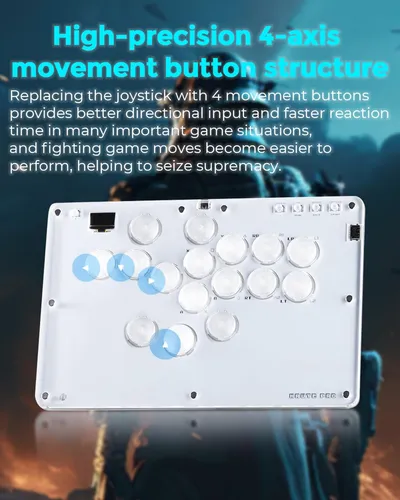Controlador Arcade Sehawei Haute42 T16 Cristal 16 Botones
