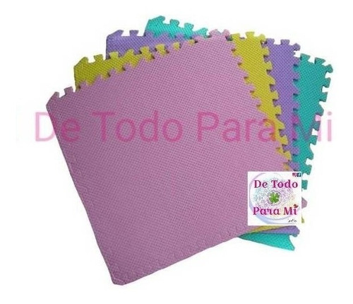 Pack Alfombra Goma Eva De 60x60 De Colores