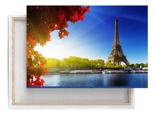 Cuadro Decorativo De La Torre Eiffel En Canvas Para Sala