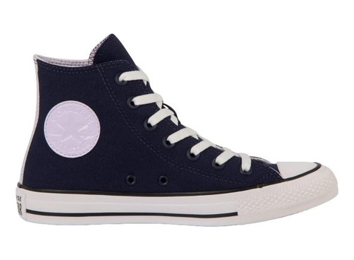 Tênis Converse Chuck Taylor All Star Cano Alto Glam Marinho 