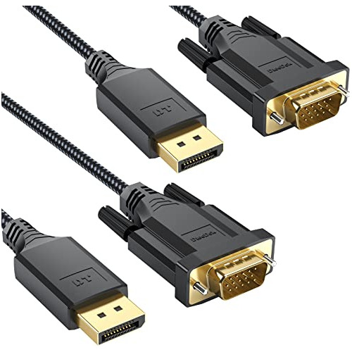 Cable Dteedck Displayport A Vga 3ft 2 Pack, Convertidor Cabl