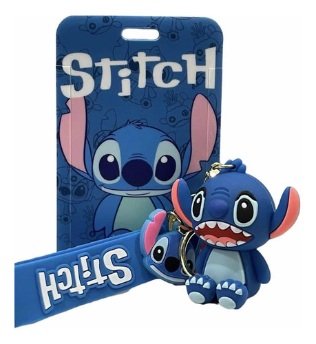Llavero Porta Carnet De Stitch Disney