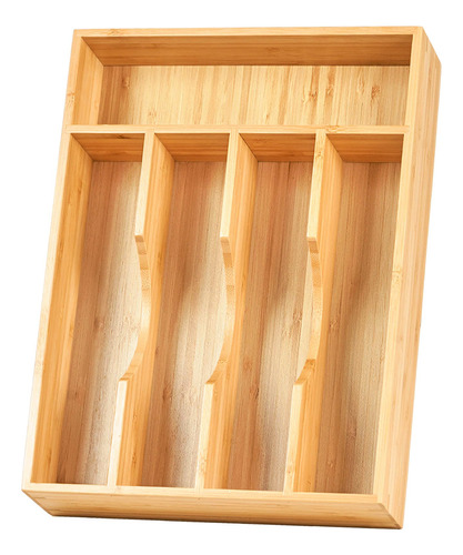 Umilife Organizador De Cajones De Cocina De Bambu, Soporte D