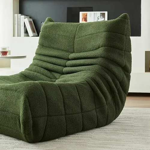 Sillón De Puff De Lana Para Adultos Y Adolescentes, Cómodo P