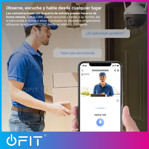 Imagen 6 de 10 de Camara Seguridad Domo Ip Wifi Ezviz 2k Audio Exterior