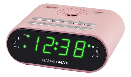 Hannlomax Hx-158cr Radio Despertador, Radio Fm, Pantalla Led