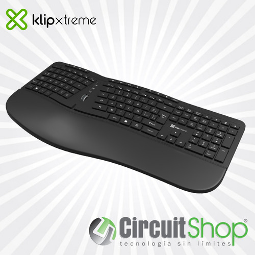 Teclado Inalámbrico Ergonómico Klip Kbk-530s Circuit Shop