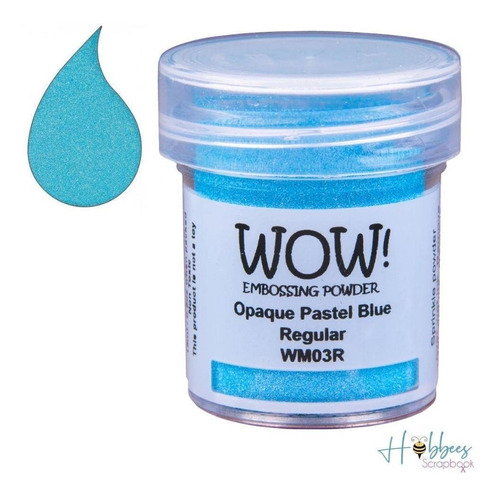 Wow Polvo Embossing Realce Serigrafia Estampar Sellos Azul P