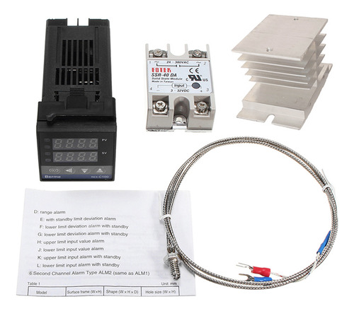 Controlador De Temperatura Ssr-40 Con Salida K Con Termostat