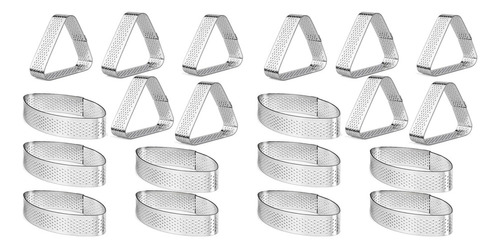 20x Em Forma De E Anel De Torta De Aço Inoxidável De T 1