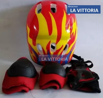 Imagen 1 de 4 de Protecciones Regulable Casco Para Niños Patinaje