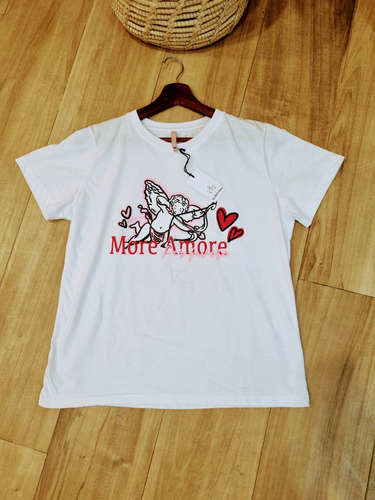 Remera Estilo Jazmín De Diseño. Talle L. Nueva!