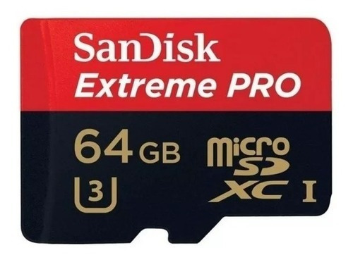 Memoria Sandisk Extreme Pro Micro Sd 64gb 200 Mbs C/adapter