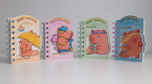 Libreta Capibara Con Relieve Mini Libreta