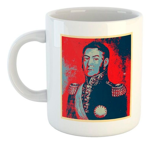 Taza De Ceramica Procer San Martin Bandera Patria