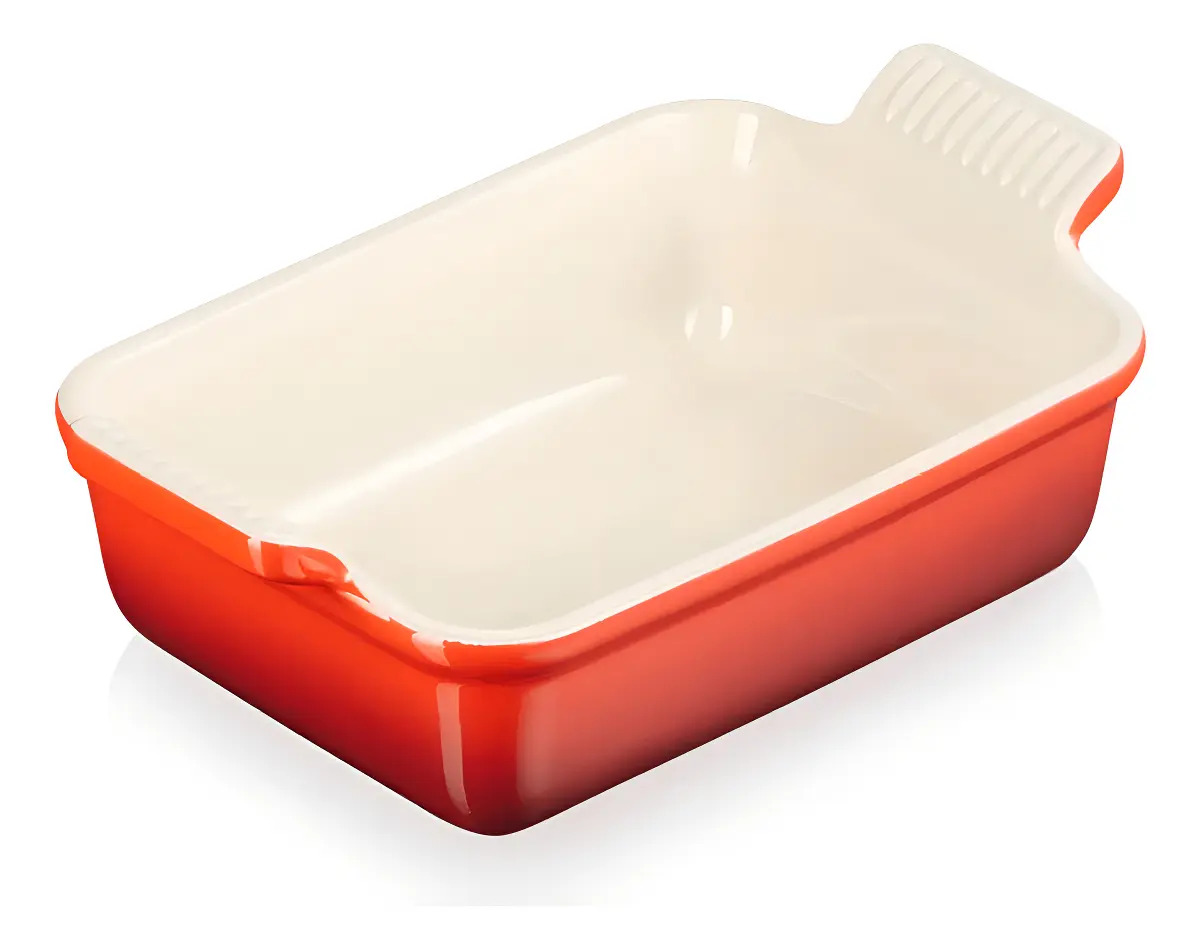 Travessa Le ​Creuset Retangular 19cm Heritage Vermelho
