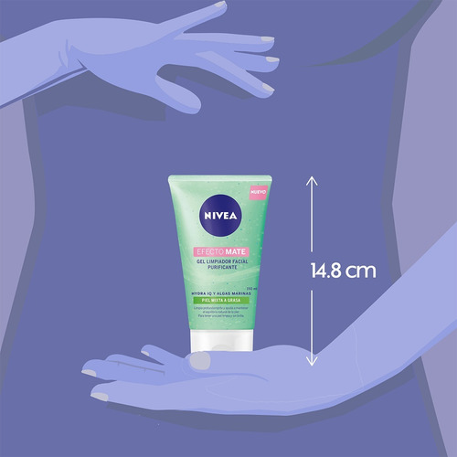 Gel Nivea Limpiador Facial Purificante Efecto Mate 150 Ml