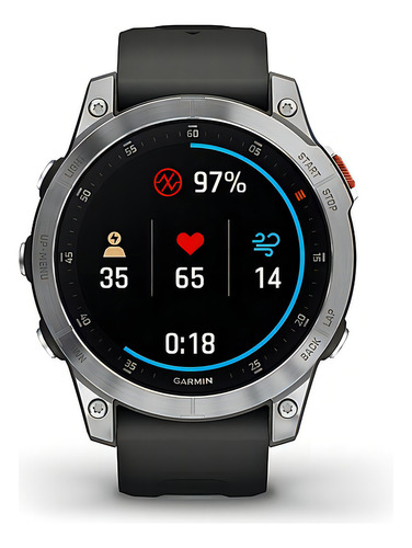 Relógio Garmin Epix 2 cinza/prata 47 mm