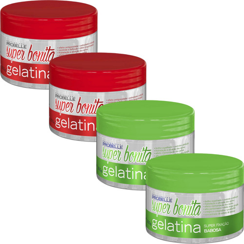 Kit Gelatina Capilar 2x Cachos Dos Sonhos + 2x Babosa