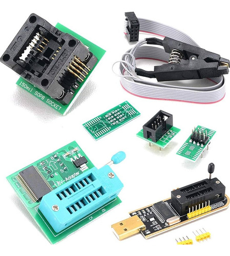 Kit De Programación Usb Ch341a Sop8, Con Adaptador De 1,8 V