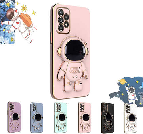 Astronaut Hidden Stand Case Cover Para Samsung Galaxy S22/21