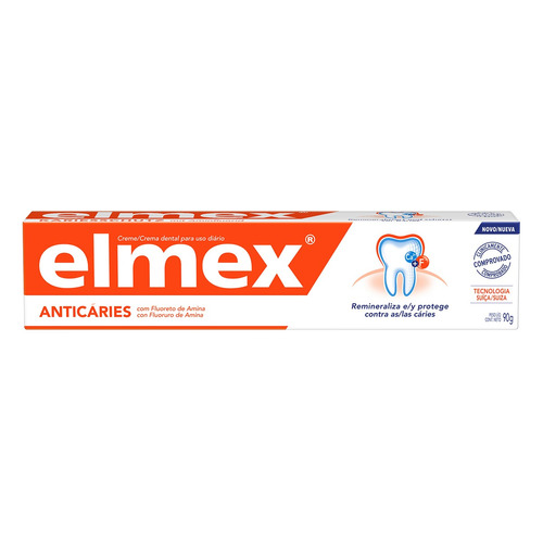 Imagen 1 de 5 de Pasta dental Elmex Anticaries en crema 90 g