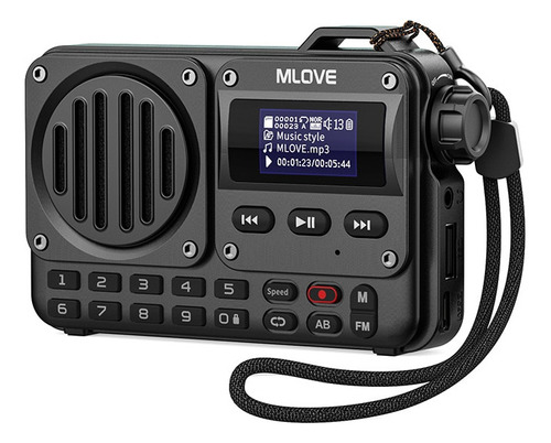 Mlove Bv800 Bocina Bluetooth Superportátil Con Radio Fm Pa