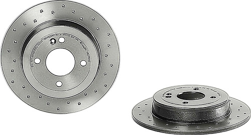 Kit Trasero De Discos Perforados Para Kia Rio Brembo 16/19