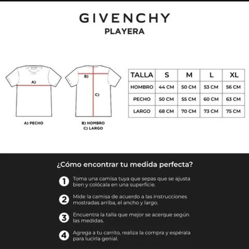 Playera Hombre Givenchy Manga Corta Cuello Redondo