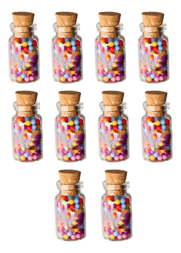 Frascos De Vidrio En Miniatura Para Casa De Macarrón