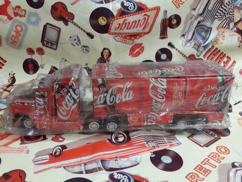 Coca Cola Camión Largo 37 Cm Realizado Con Latas Artesanal