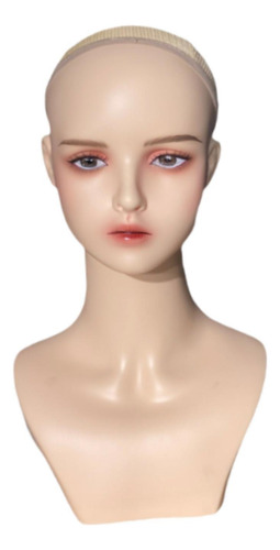 Cabeza De Maniquí Femenino Con Maquillaje, Profesional,