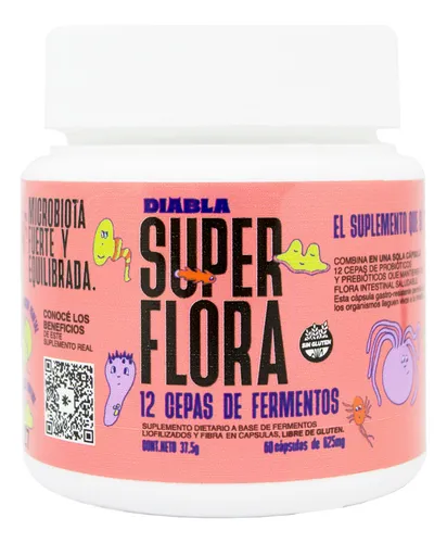 Better Diabla Super Flora Probióticos Suplemento X60c 6c