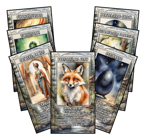 Jardim De Éter Com Significados. 44 Cartas Artesanais