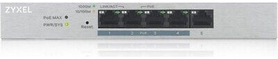 Zyxel 5-port Gbe Web Managed Poe Switch Vvc