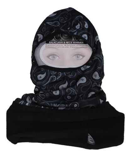 Balaclava Y Calentador De Cuello Style; Paisley