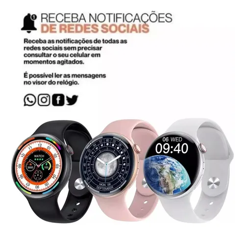 Smartwatch w8 redondo cheap