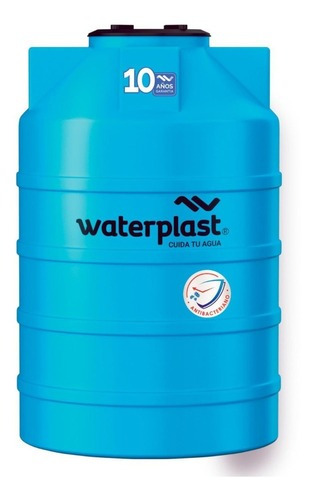 Tanque Para Enterrar Cisterna Single Waterplast 750 Litros Color Celeste