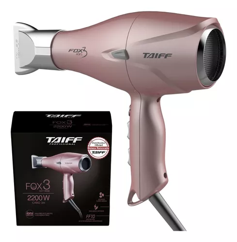 Secador de cabelo Taiff Diamante Fox Íon 3 soft rose 220V - 230V