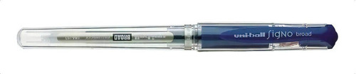 Caja X12 Boligrafo Roller Uniball Signo Broad Um 153 Color de la tinta Azul Color del exterior Transparente