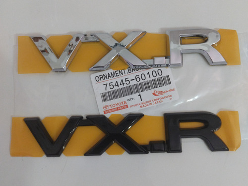 Emblema Vx.r Compuerta Fortuner Hilux Dubai Lc 300