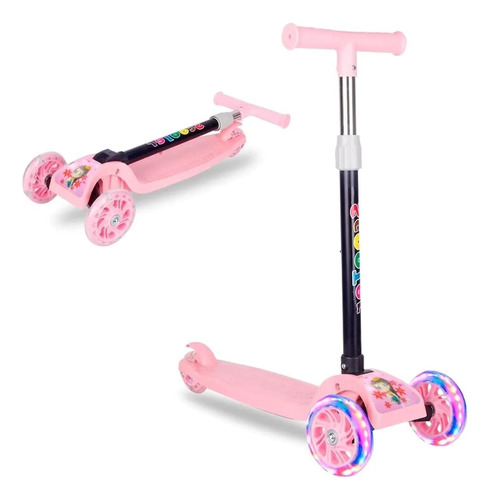 Scooter Plegable Para Niños Con Luces 